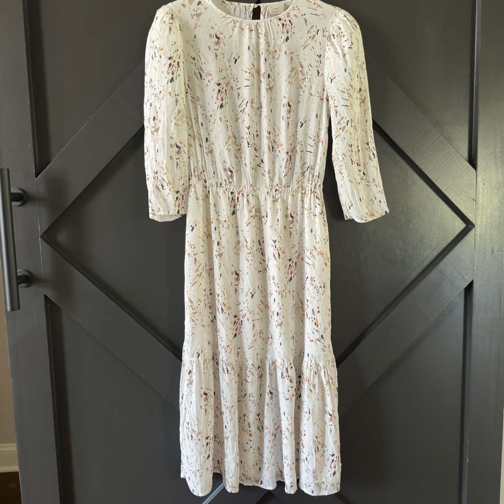White Patterned Dress